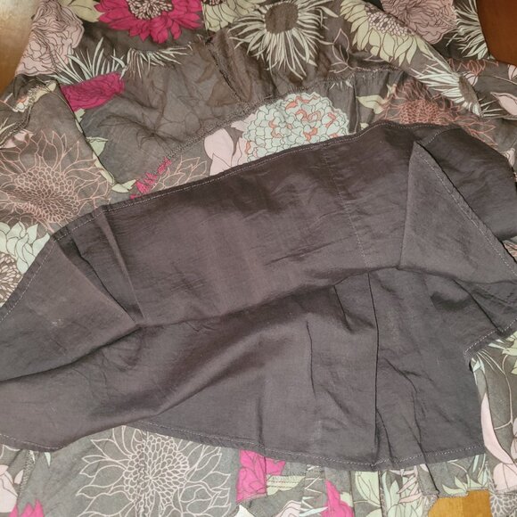 A.N.A. (A New Approach) Floral Cotton Ruffle Hem Skirt - Size 10 - Picture 4 of 7